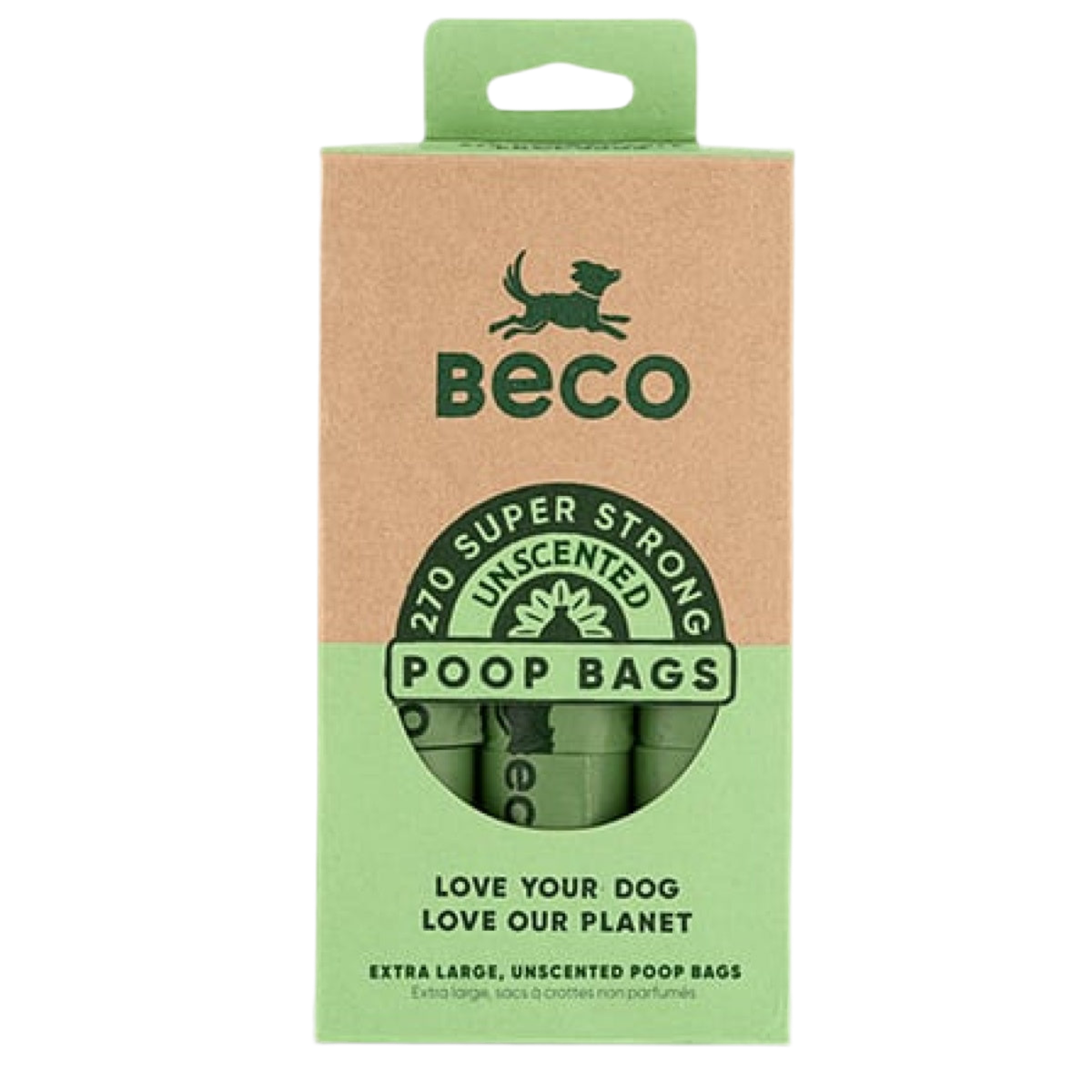 BECO Poop Bags Neutral 270 stk.