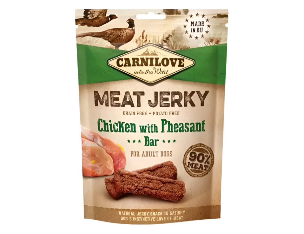 Carnilove - Meat jerky bar chicken with pheasant 100 g.