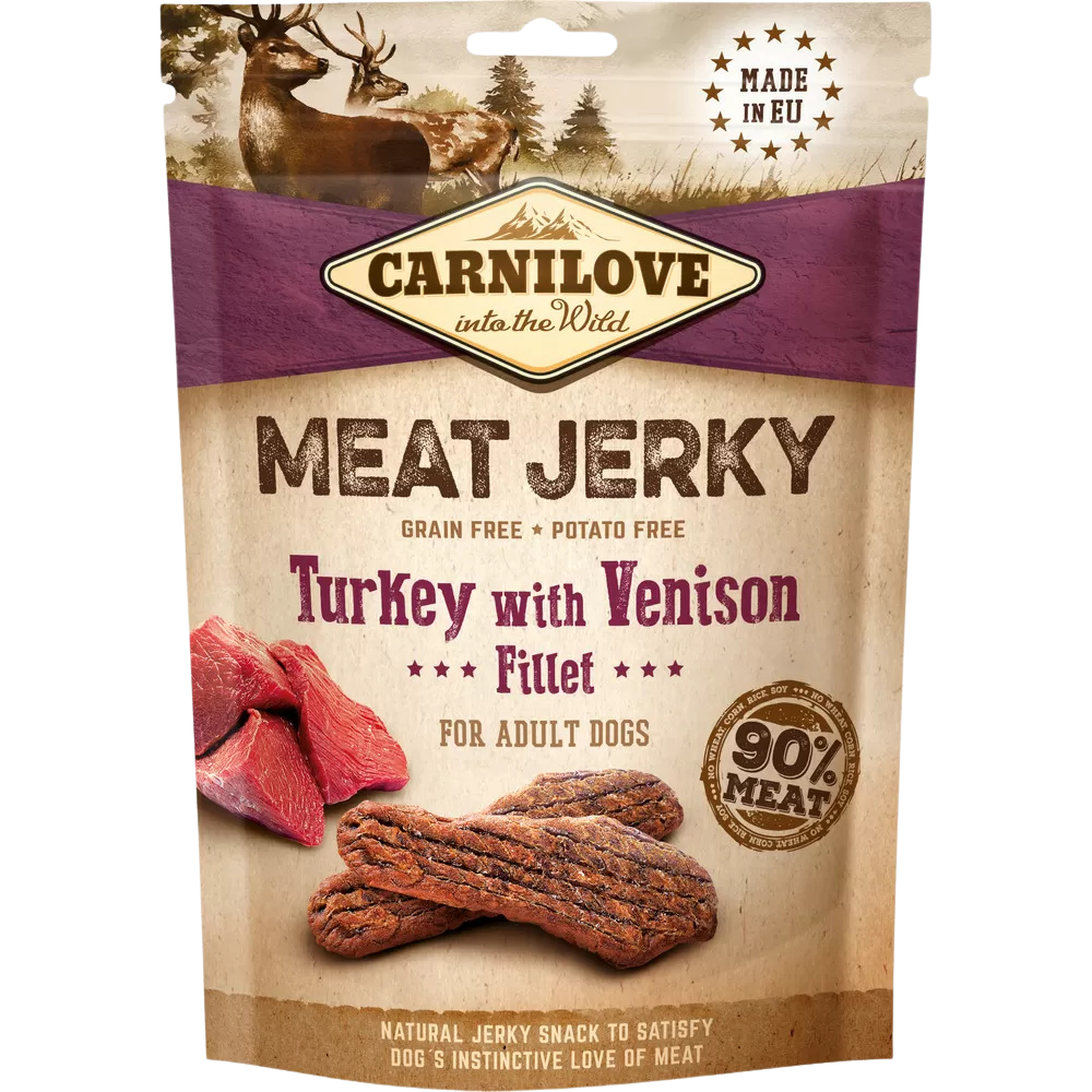 Carnilove - Meat jerky fillet turkey with venison 100 g.