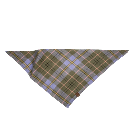 Cloud7 - Bandana, check green & purple