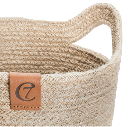 Cloud7 - Legetøjskurv jute, natural/black