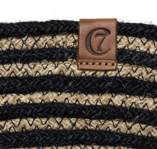Cloud7 - Spiseunderlag jute, natural/black