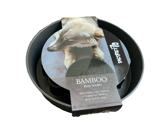 District 70 - Bamboo slow feeder, mørkegrå