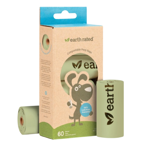 Earth Rated - Høm poser Kompostbare, 60 stk. neutral