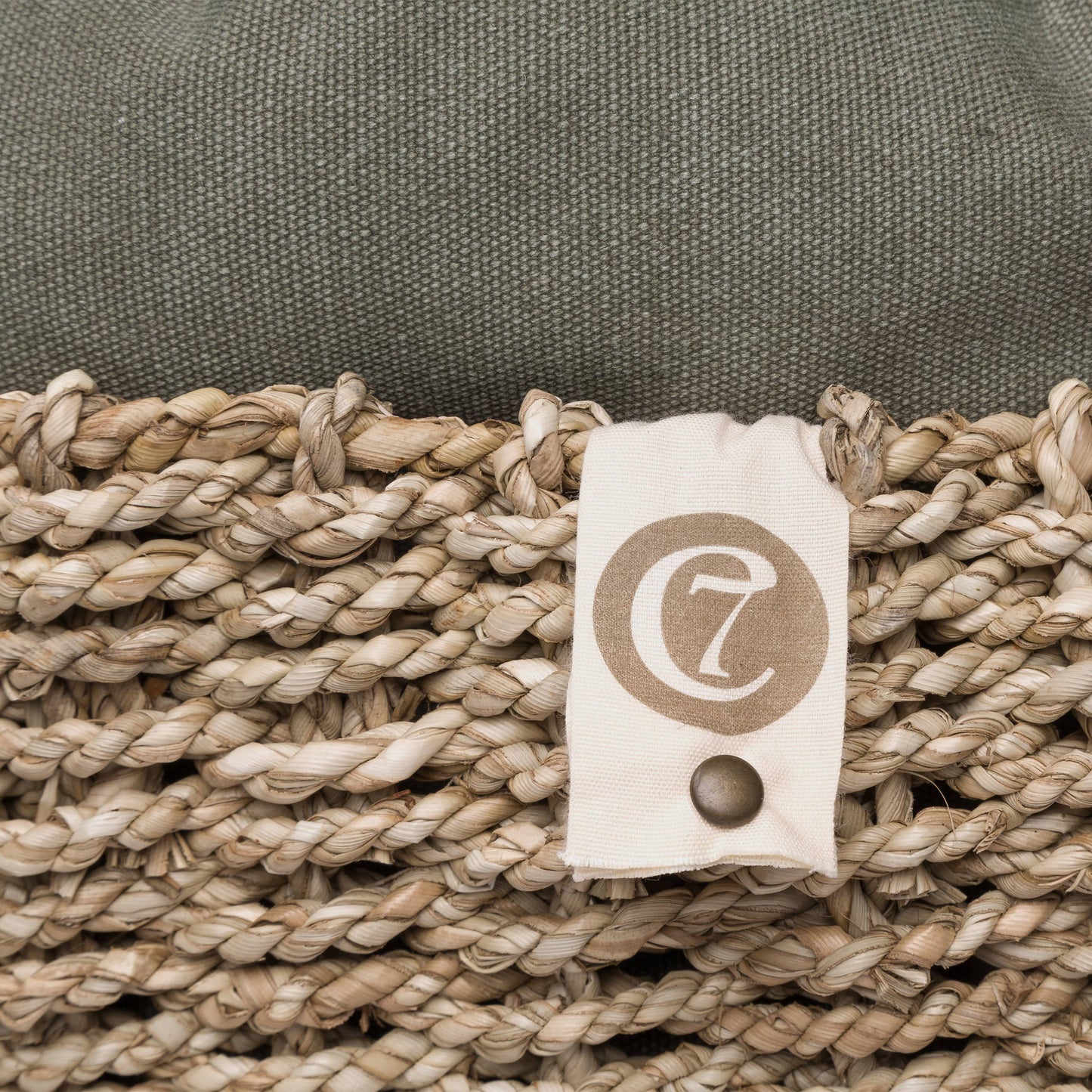 Cloud7 - Hundekurv lazy, canvas olive