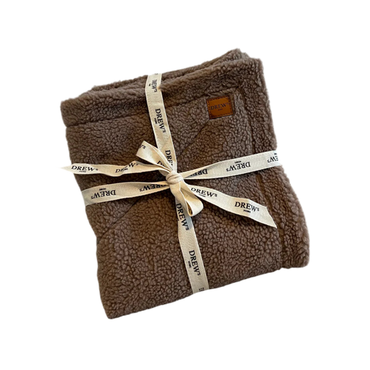 Drews Dogwear hundetæppe teddy fleece brown