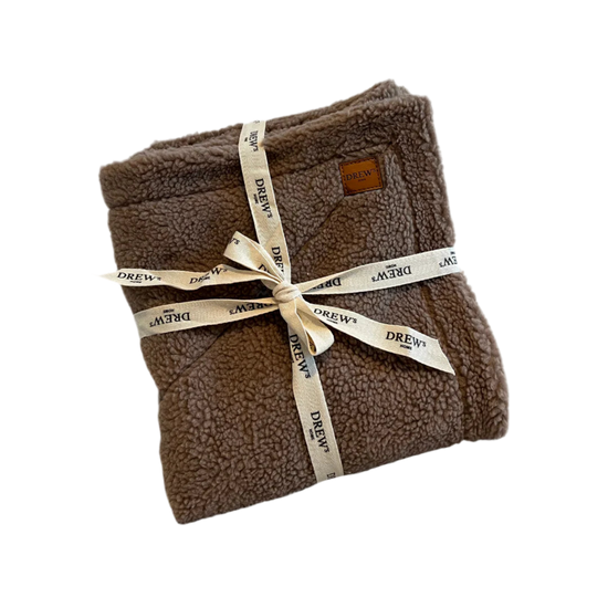 Drews Dogwear hundetæppe teddy fleece brown