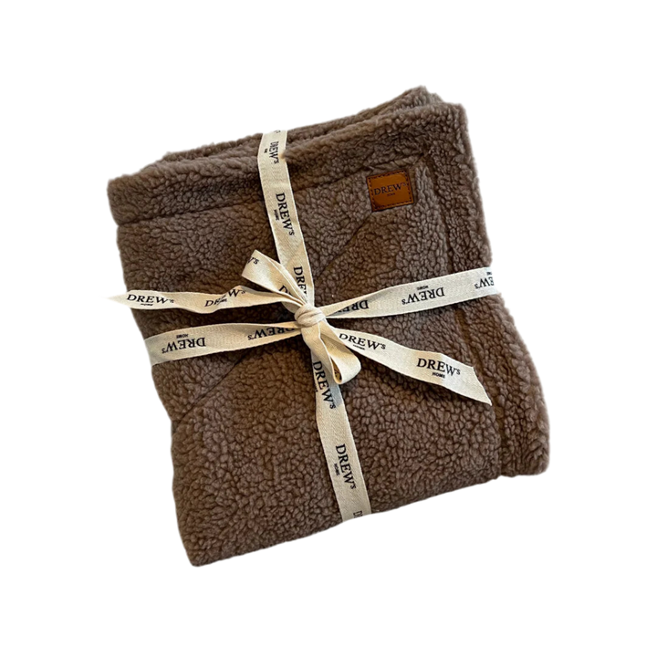 Drews Dogwear hundetæppe teddy fleece brown