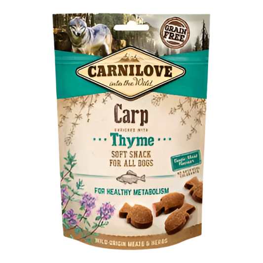 Carnilove - Semi soft snack carp with thyme 200 g.
