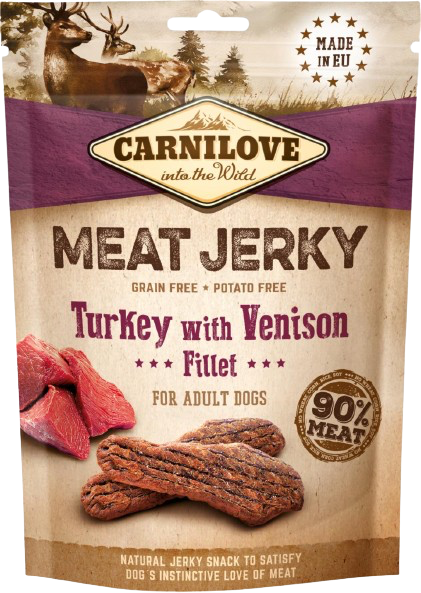 Carnilove - Meat jerky fillet turkey with venison 100 g.