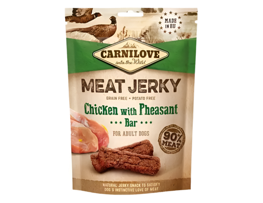 Carnilove - Meat jerky bar chicken with pheasant 100 g.