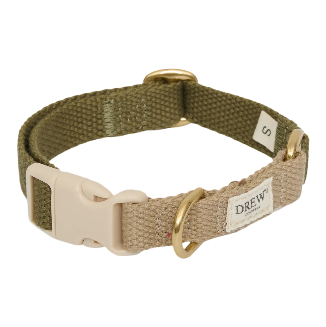 Drews Dogwear halsbånd Olive