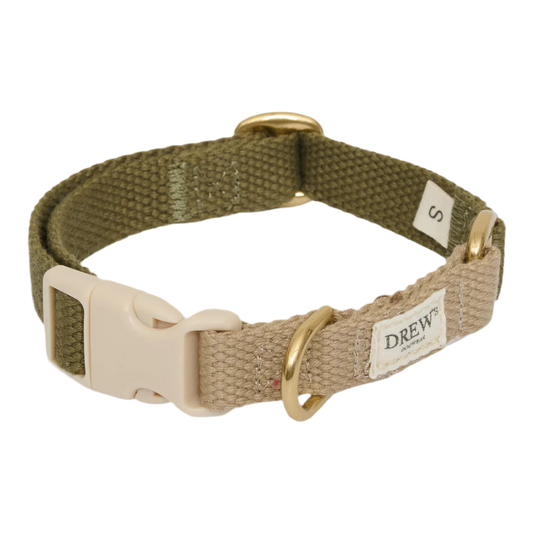 Drews Dogwear halsbånd Olive