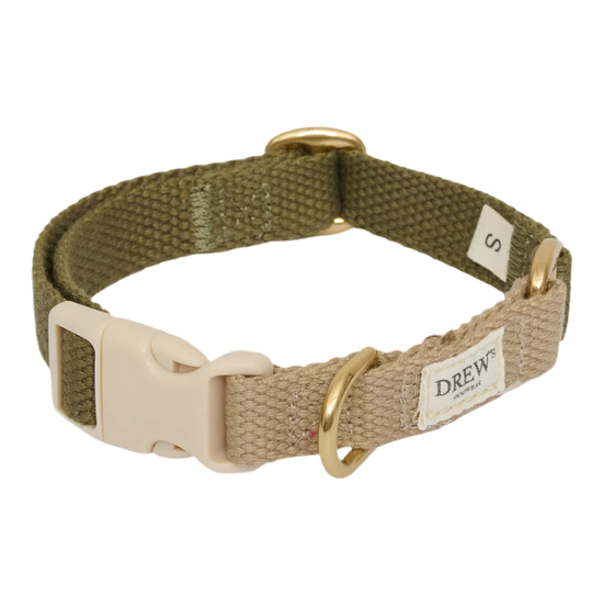 Drews Dogwear halsbånd Olive