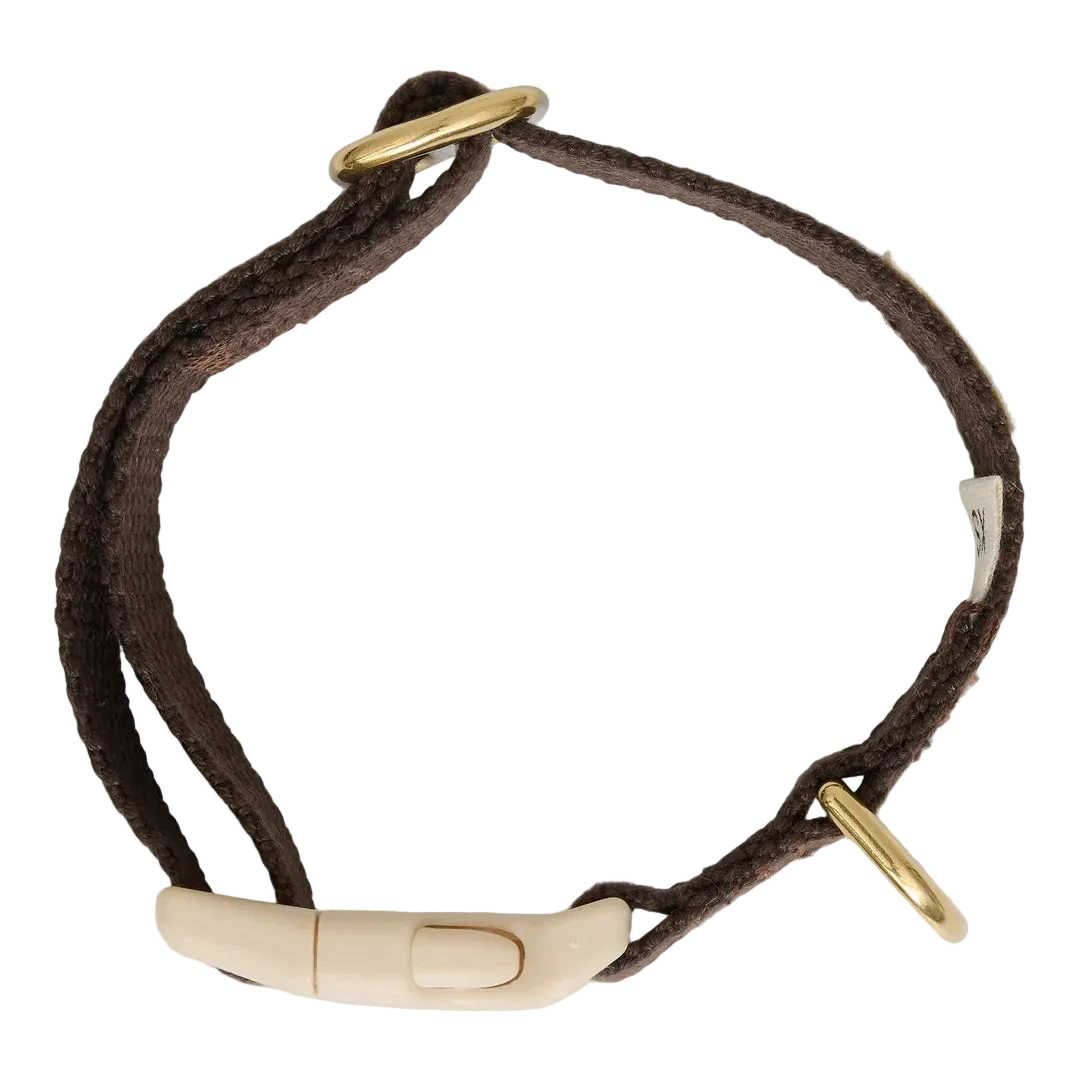 Drews Dogwear - Hvalpehalsbånd mørk brun