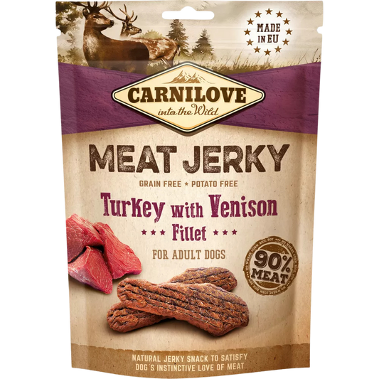 Carnilove - Meat jerky fillet turkey with venison 100 g.