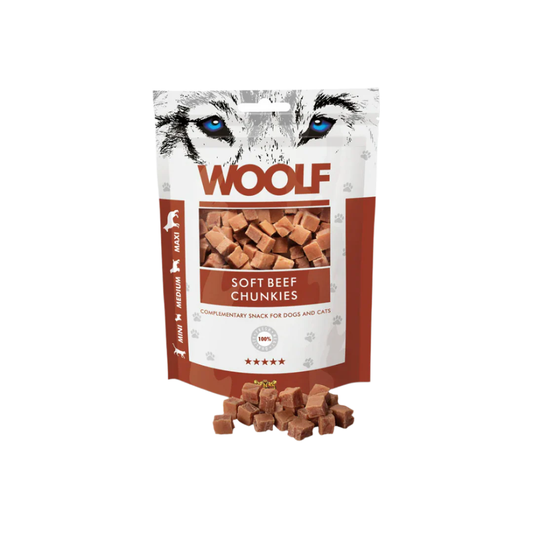 Woolf godbidder - Soft Beef Chunkies