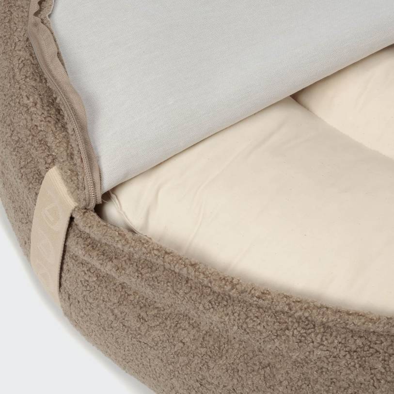 Cloud7 - Hundeseng pouf plush, beige