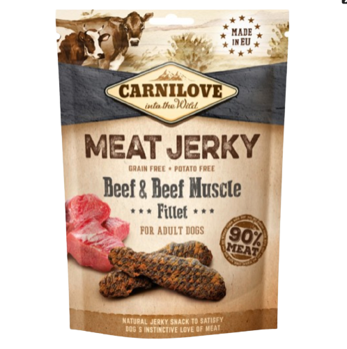 Carnilove - Meat jerky fillet beef & beef muscle 100 g.