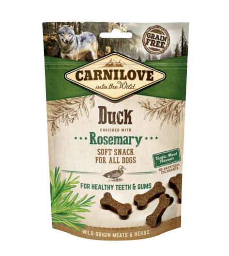 Carnilove - Semi soft snack duck with rosmarin 200 g.