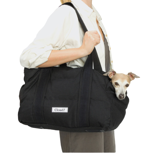 Cloud7 - Hundetaske bergamo, canvas black