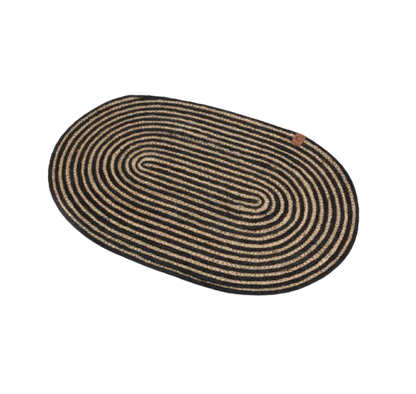 Cloud7 - Spiseunderlag jute, natural/black