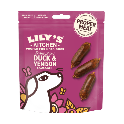 Lily's Kitchen - Scrumptious duck & venison sausages, 70 g.