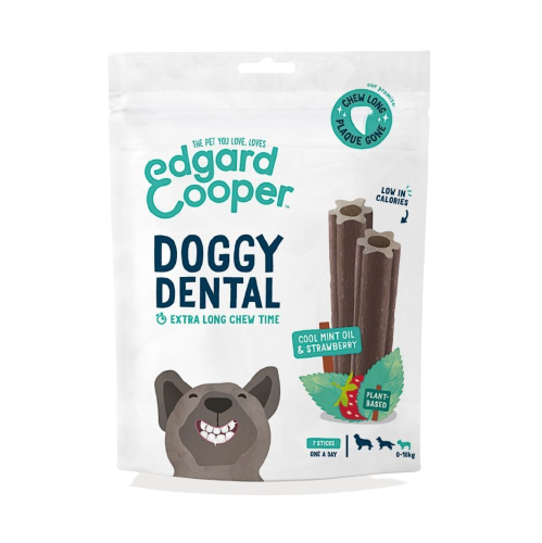 EdgarCooper - Doggy dental strawberry and mint, 7 sticks