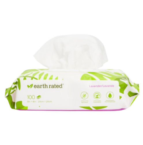 Earth Rated - Dog wipes, lavendel