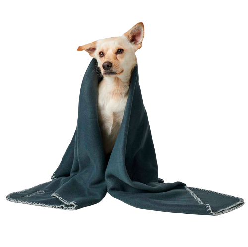 Hunter - Fleece tæppe, mørkeblå