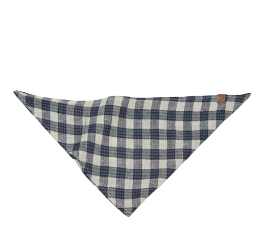 Cloud7 - Bandana, check dark blue & beige