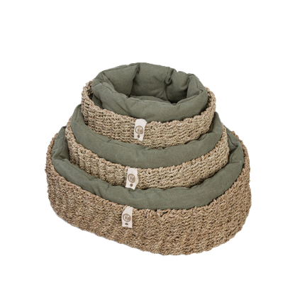 Cloud7 - Hundekurv lazy, canvas olive