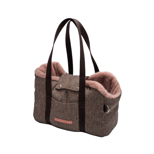 Cloud7 - Hundetaske Milano, herringbone brown